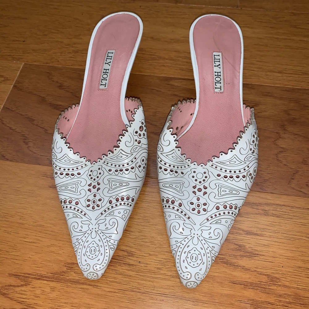 Lily Holt low heel mules